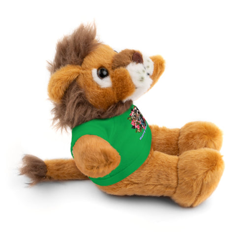 Custom Photo Festive Poinsettia Stuffed Animals with Tee